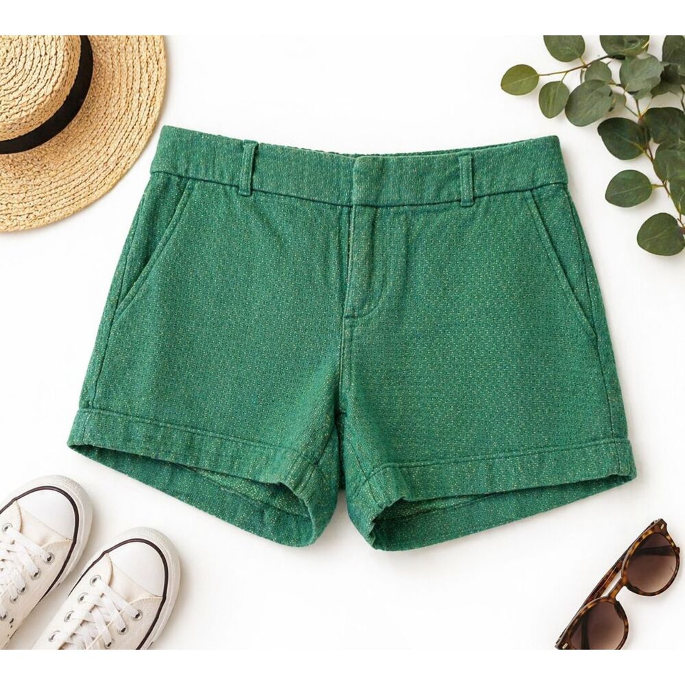 Banana Republic Women Shorts Size 6 (31") Green Pockets (676)
